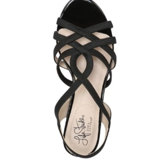 LIFESTRIDE Yaya Strappy Dress Sandals Black  9.5  Shoes - Picture 7 of 15